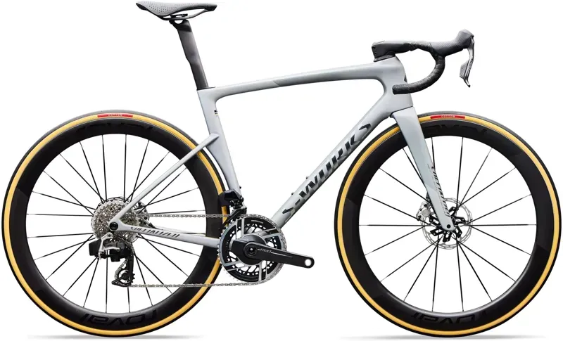 Specialized S-Works Tarmac SL9 SRAM RED AXS Road Bike in Silver/Chrome