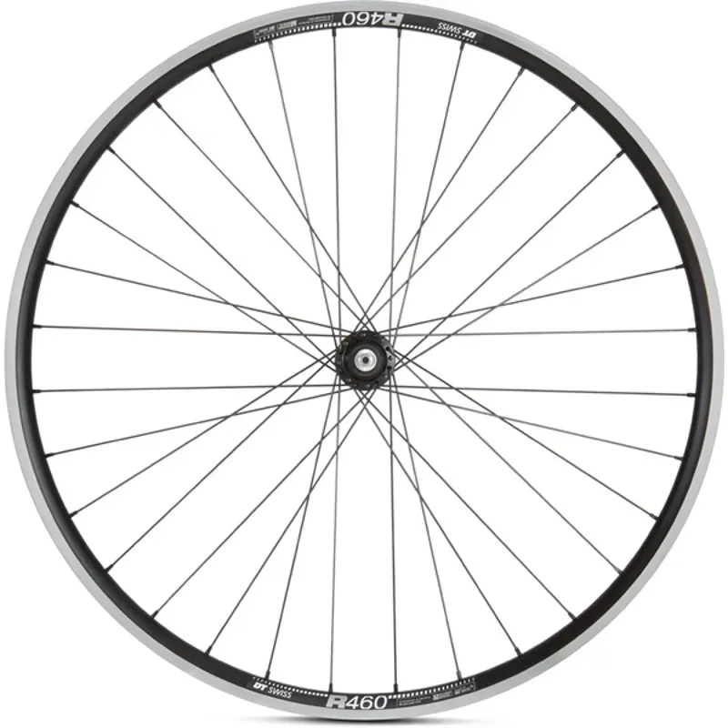 DT R460 Rim 105 Hub Rear Rim Brake Wheel in Black-2