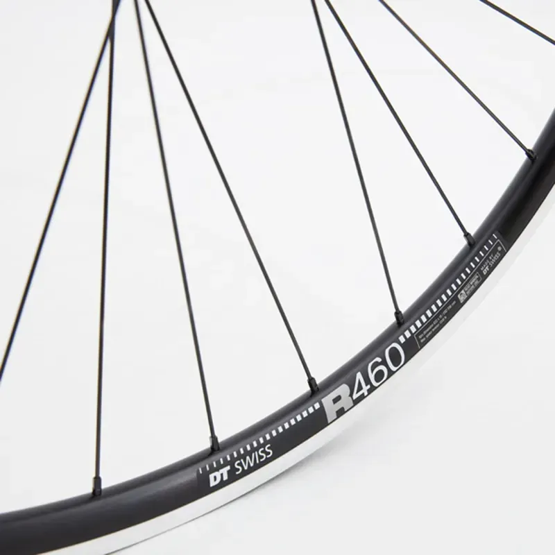 DT R460 Rim 105 Hub Rear Rim Brake Wheel in Black